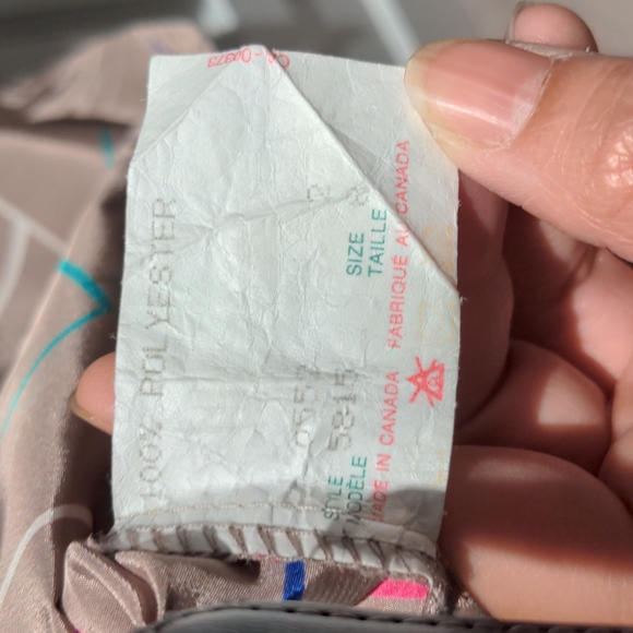 Vintage blouse with retro colour stripes, size 8 - Picture 5 of 7